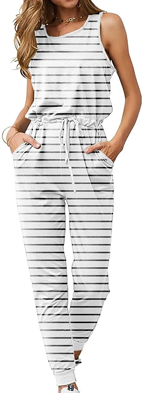 Women's Jumpsuits Rompers V Neck Spaghetti Strap Jumpsuits