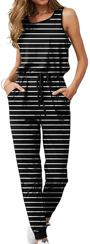 Women's Jumpsuits Rompers V Neck Spaghetti Strap Jumpsuits