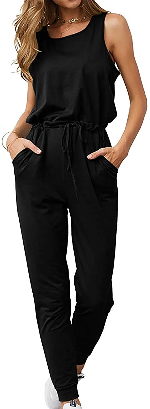 Women's Jumpsuits Rompers V Neck Spaghetti Strap Jumpsuits