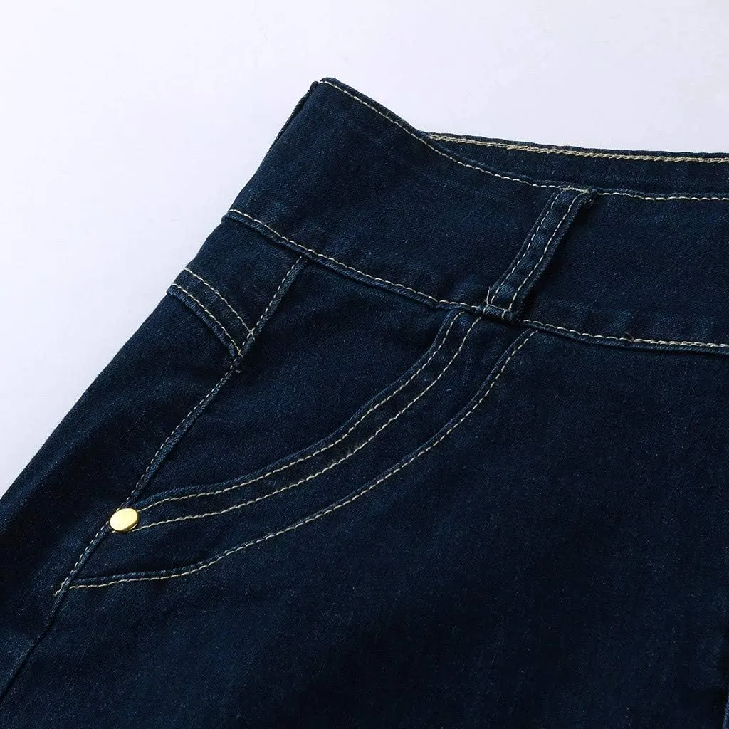Women's Maxi Denim Skirts Button Front Skirts Washed Jean Casual Skirt Long A-Line Flared Skirts Bodycon Pencil Skirts