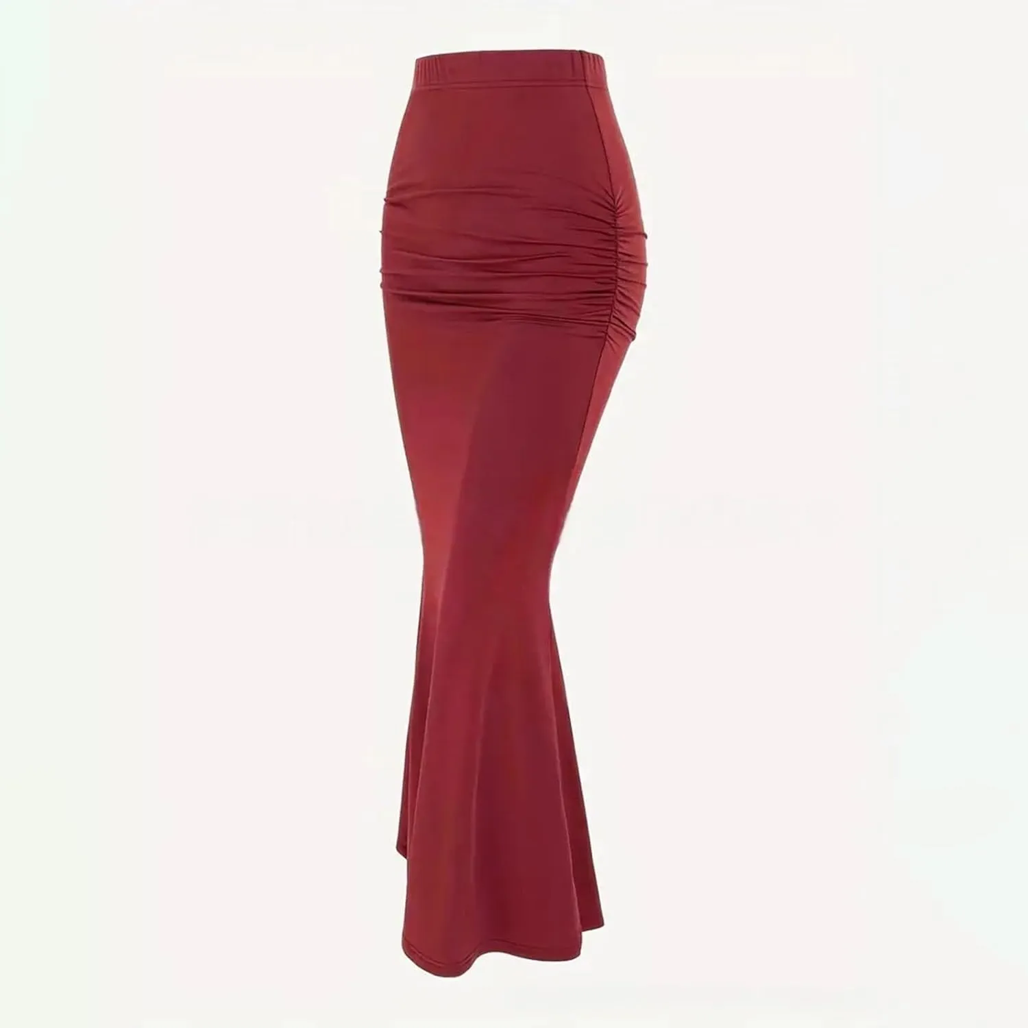Women's New Casual and Fashionable Knitted Solid Color Fishtail Skirt Long Skirt Tulle Skirts for