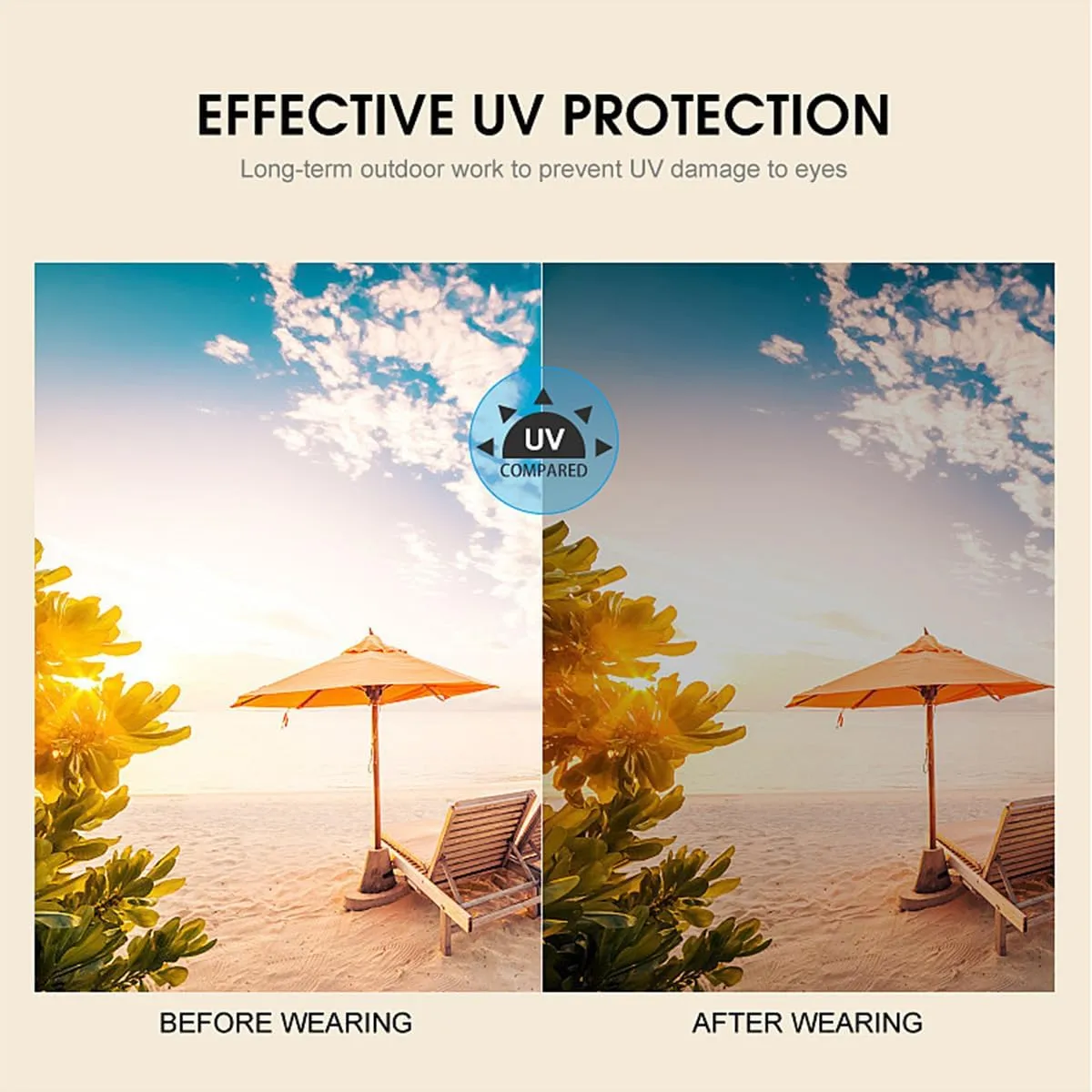 Women's Oversized Oval Sunglasses with Chain for Driving, Photos, Golf - UV Protection and Glare Reduction