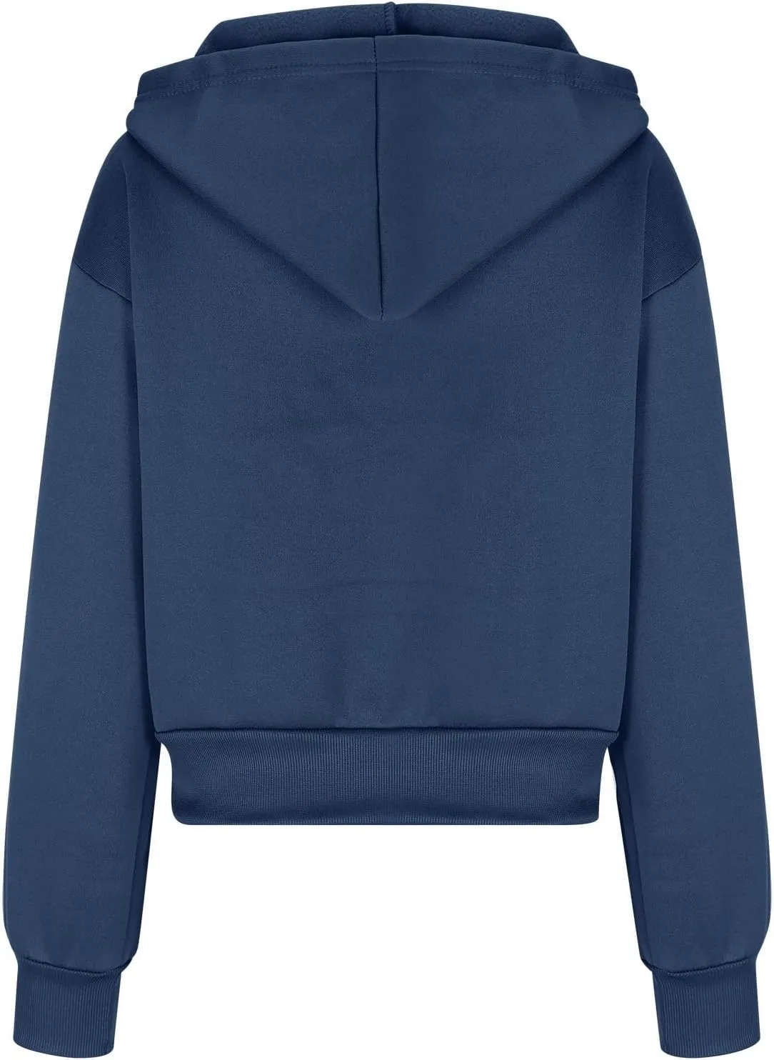 Womens Oversized Zip Up Hoodies Sweatshirt Long Sleeve Jackets Coat with Pockets Fall Winter Casual Cropped Outerwear