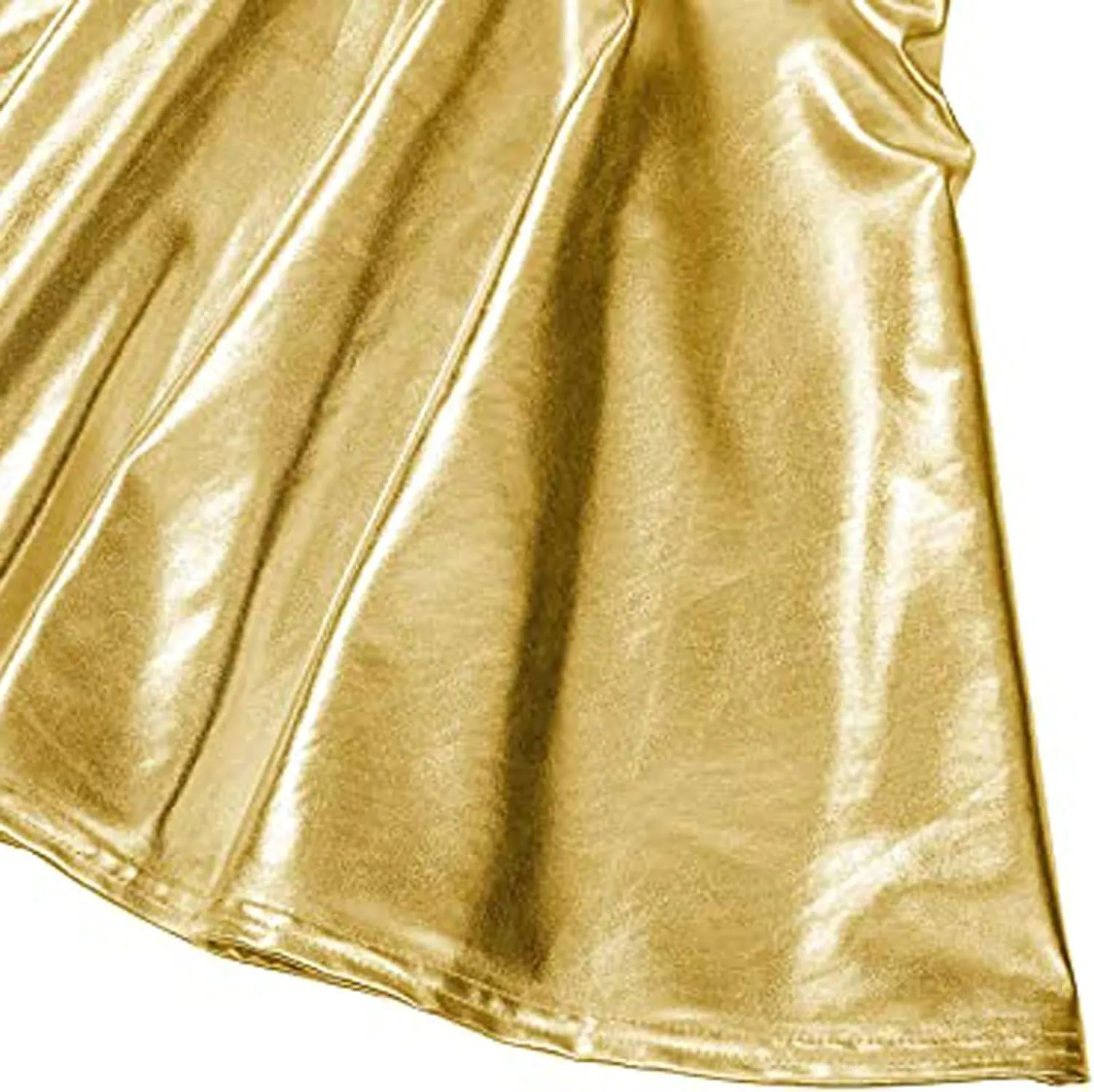 Women's Skirt Mini Casual Fashion Pleated Shiny Skirt A-Line Flared Women's Skirt Skirts for Women Trendy Summer