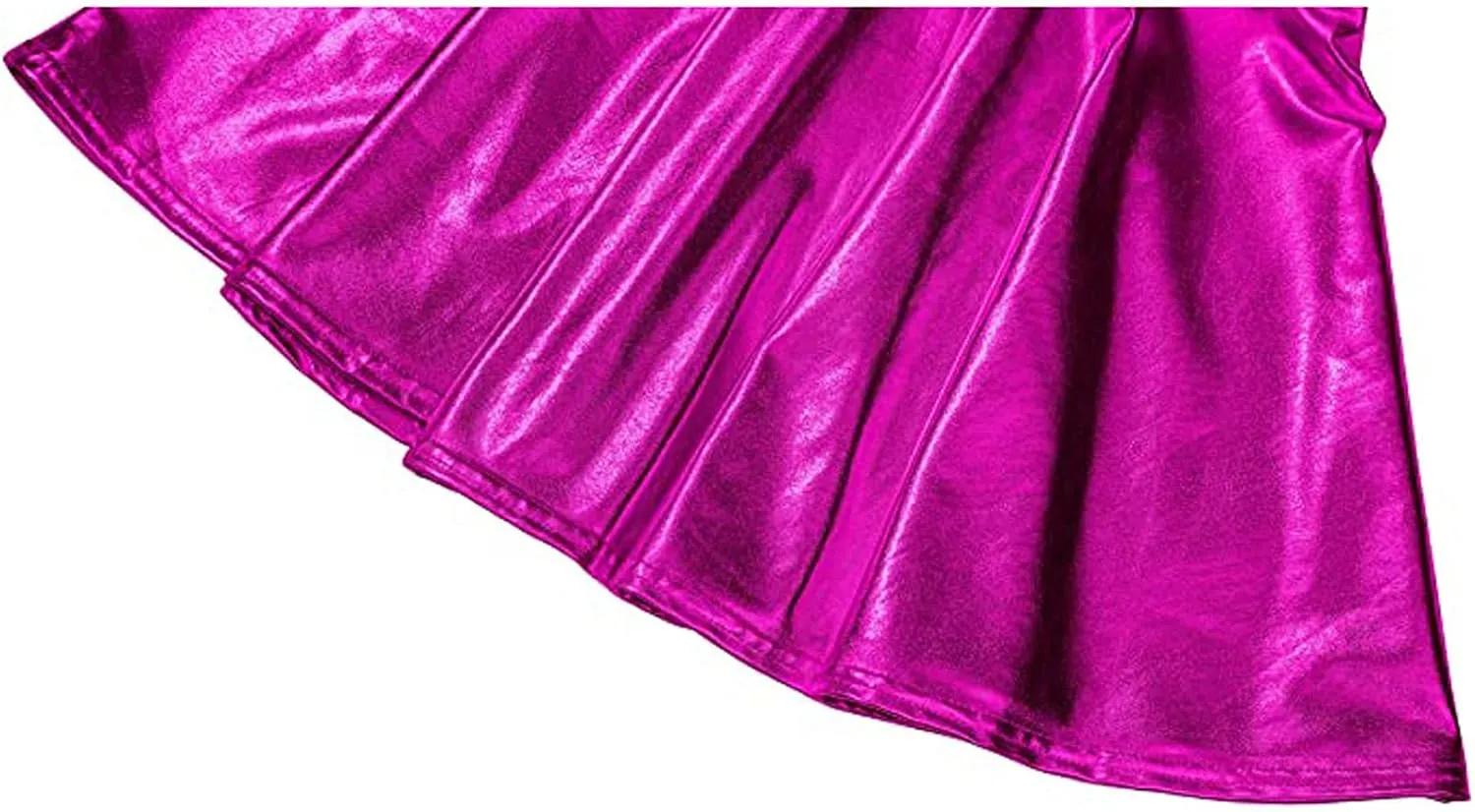 Women's Skirt Mini Casual Fashion Pleated Shiny Skirt A-Line Flared Women's Skirt Skirts for Women Trendy Summer