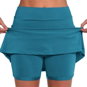 Womens Skorts with Pockets Tummy Control Plus Size Skorts for Women High Waist Athletic Sports Pants Skirt Casual Shorts