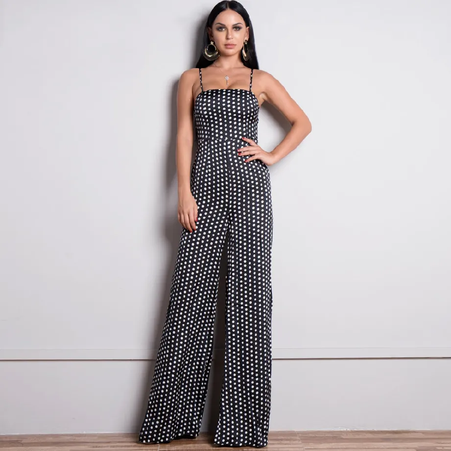 Women's Spring/Summer Sleeveless Backless Jumpsuit