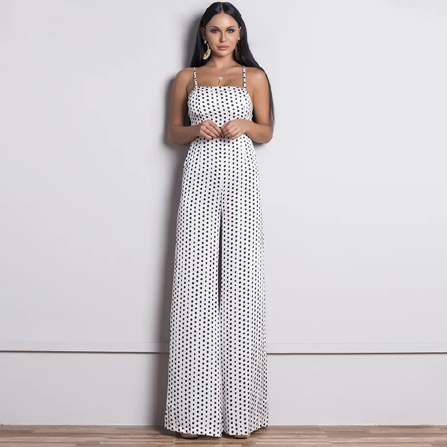 Women's Spring/Summer Sleeveless Backless Jumpsuit