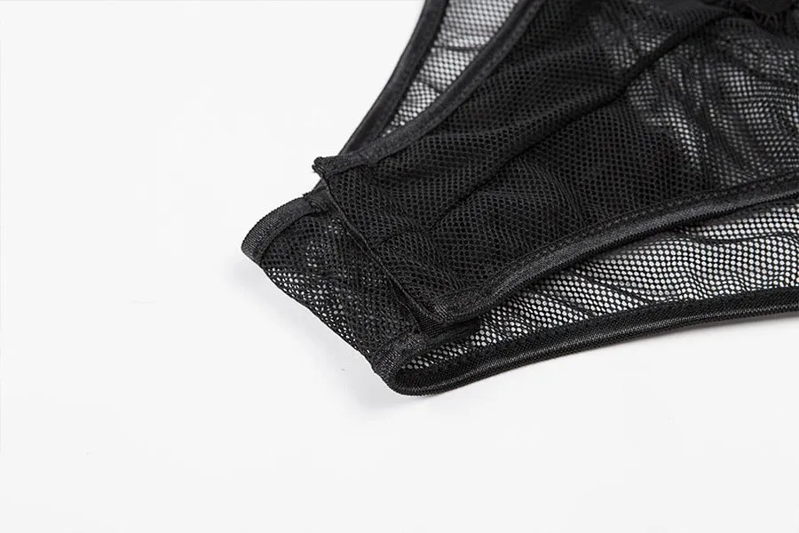 Women's Summer Backless Deep V-Neck Lace Bodysuit