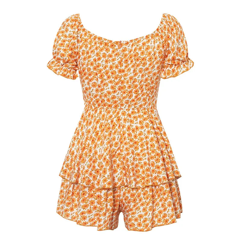 Women's Summer Casual Off-Shoulder Loose High-Waist Romper