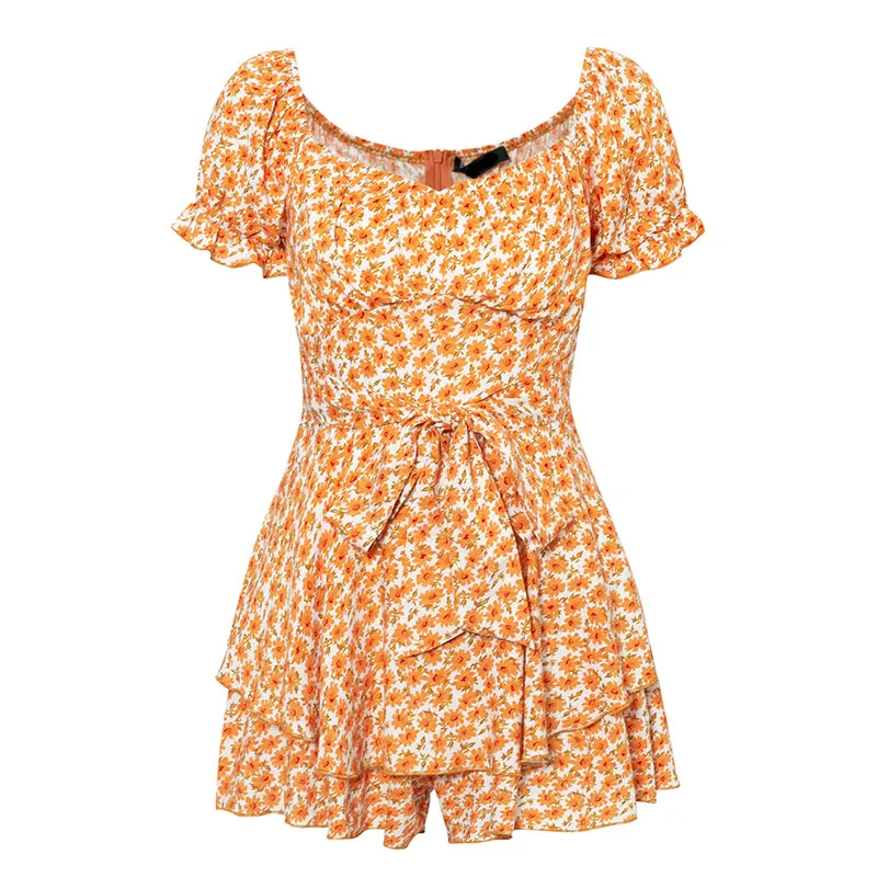 Women's Summer Casual Off-Shoulder Loose High-Waist Romper