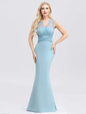 Women's Sweetheart Neckline Self-tie Bodycon Mermaid Dress