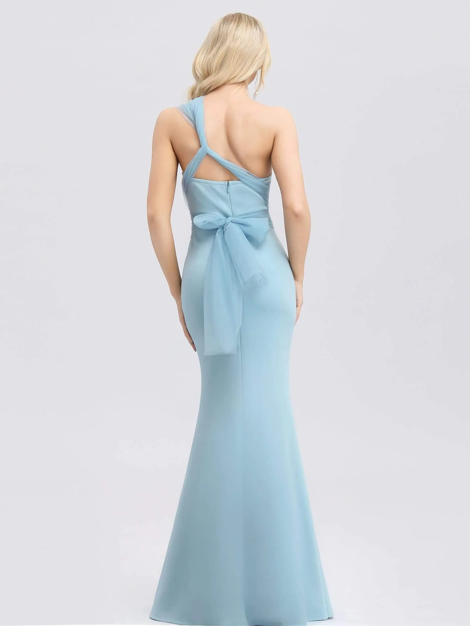 Women's Sweetheart Neckline Self-tie Bodycon Mermaid Dress