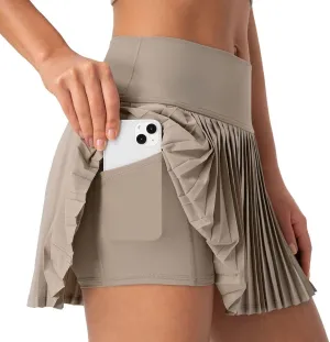 Womens Tennis Skirts with Pockets High Waist Workout Running Skirts Pleated Athletic Skirts Skort