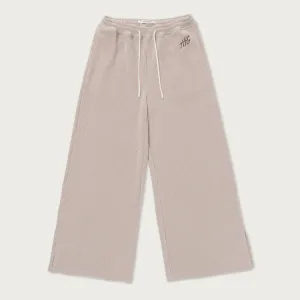 Womens Textured Wide Leg - Stone