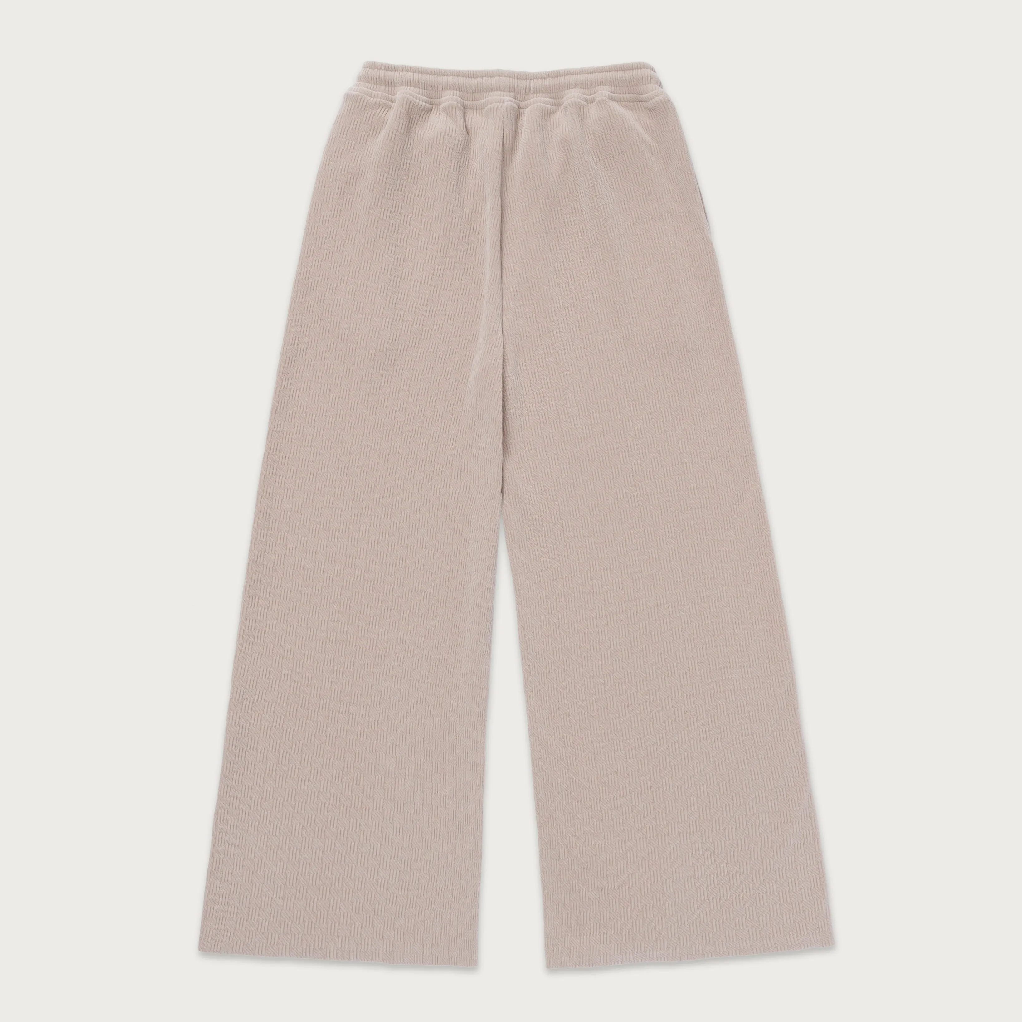 Womens Textured Wide Leg - Stone