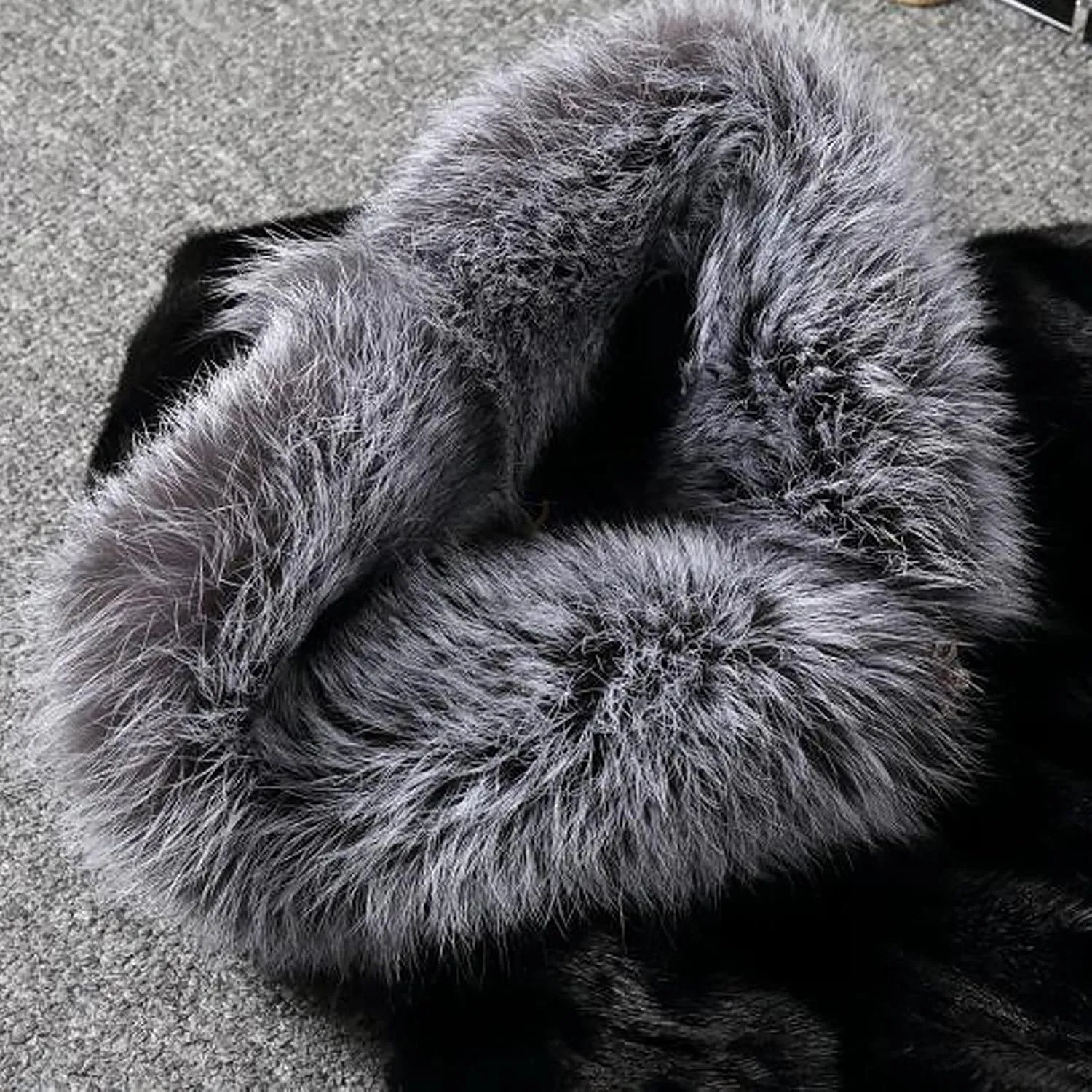 Womens Warm Faux Fur Coat Elegant Winter Jackets for Women Patchwork Cardigan Outerwear Plus Size Furry Hooded Coats