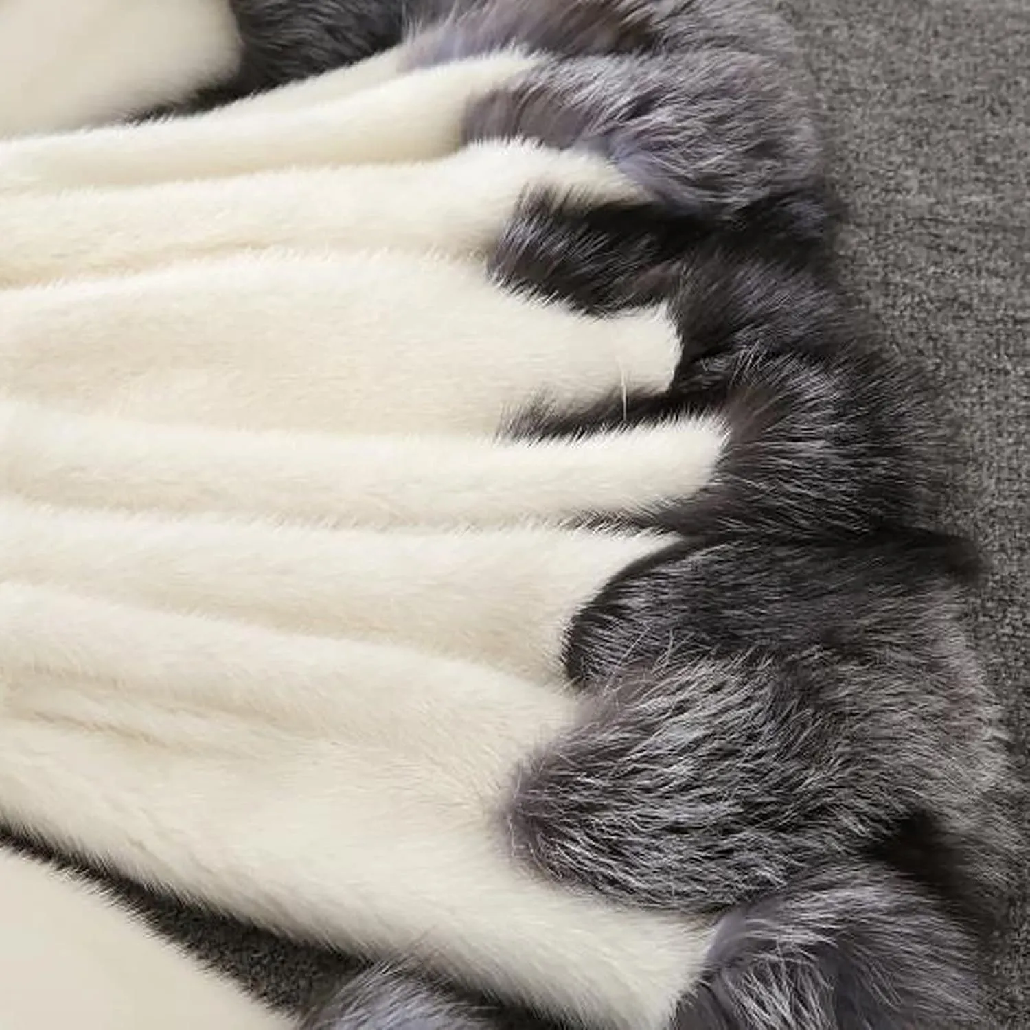 Womens Warm Faux Fur Coat Elegant Winter Jackets for Women Patchwork Cardigan Outerwear Plus Size Furry Hooded Coats