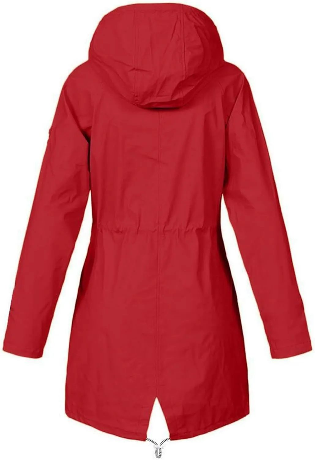 Women's Waterproof Rain Jacket Lightweight Hooded Windproof Jaket Adjustable Hiking Outdoor Windbreaker with Pockets