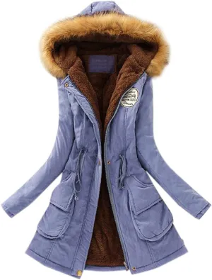 Womens Winter Jacket Overcoat Slim Casual Thicker Fashion Women'S Coat Puffer Jacket Coats with Pockets Down Coats