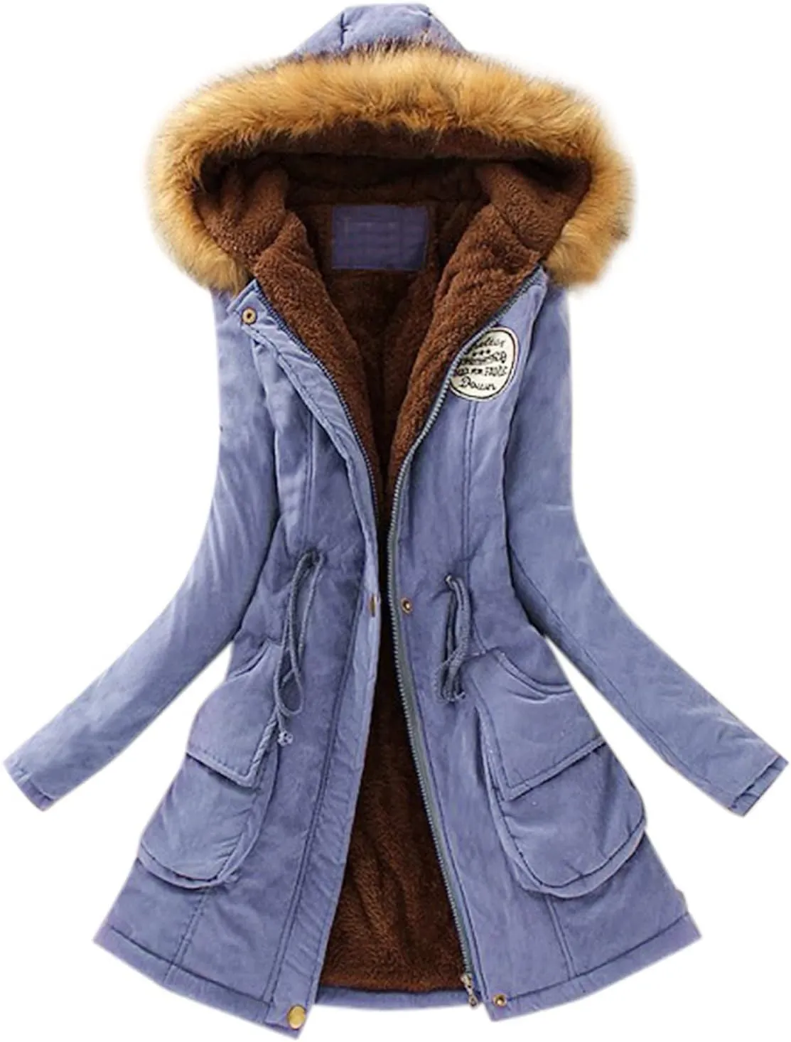 Womens Winter Jacket Overcoat Slim Casual Thicker Fashion Women'S Coat Puffer Jacket Coats with Pockets Down Coats