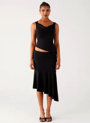Wonderlust Midi Skirt - Black Wonderlust Midi Skirt - Black