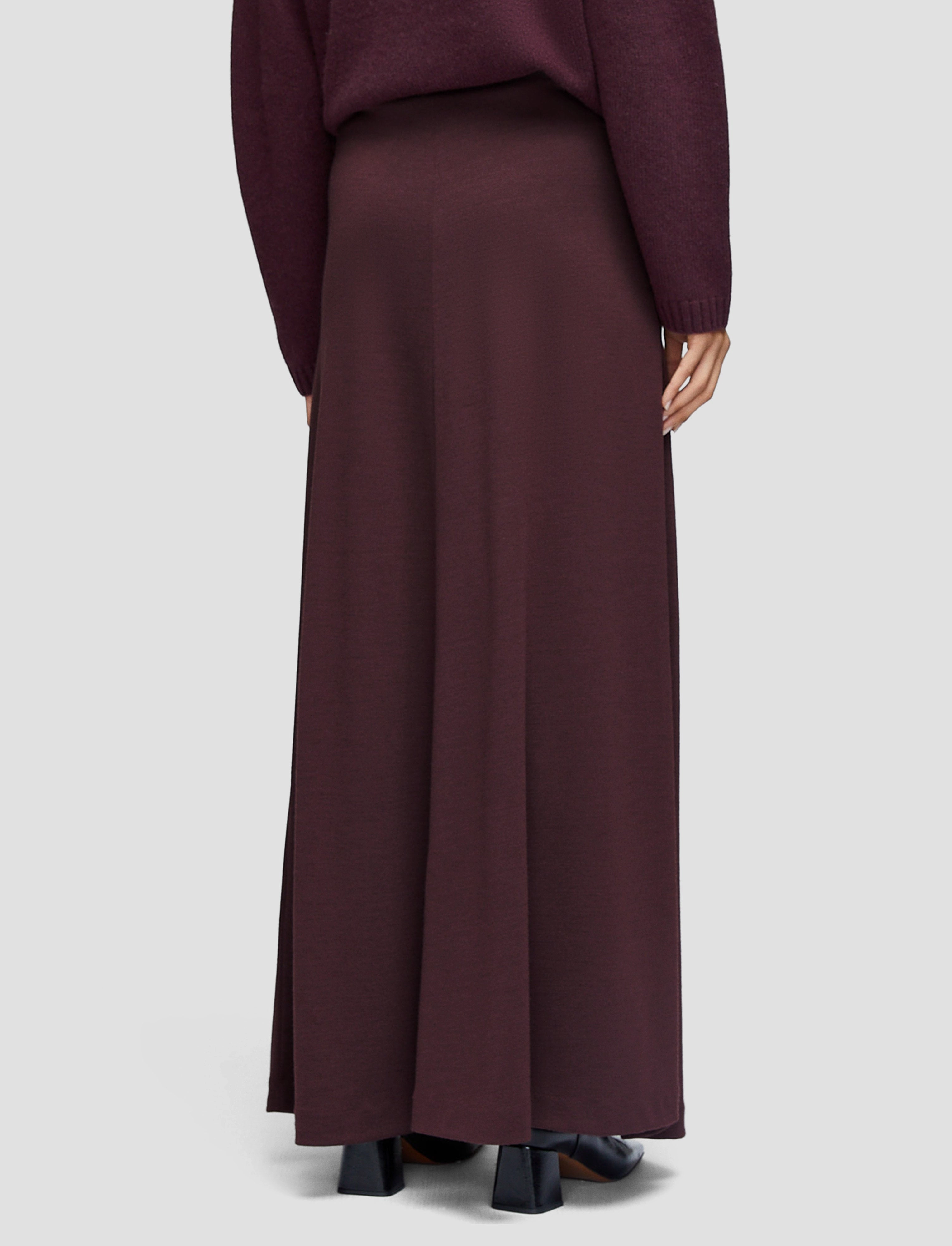 Wool Jersey Maxi Skirt