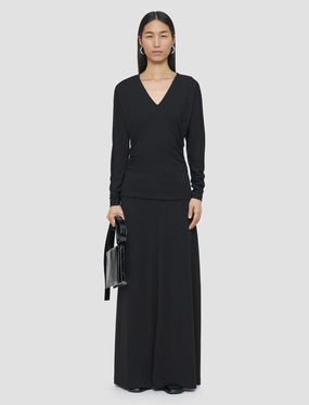 Wool Jersey V Neck Top Wool Jersey V Neck Top