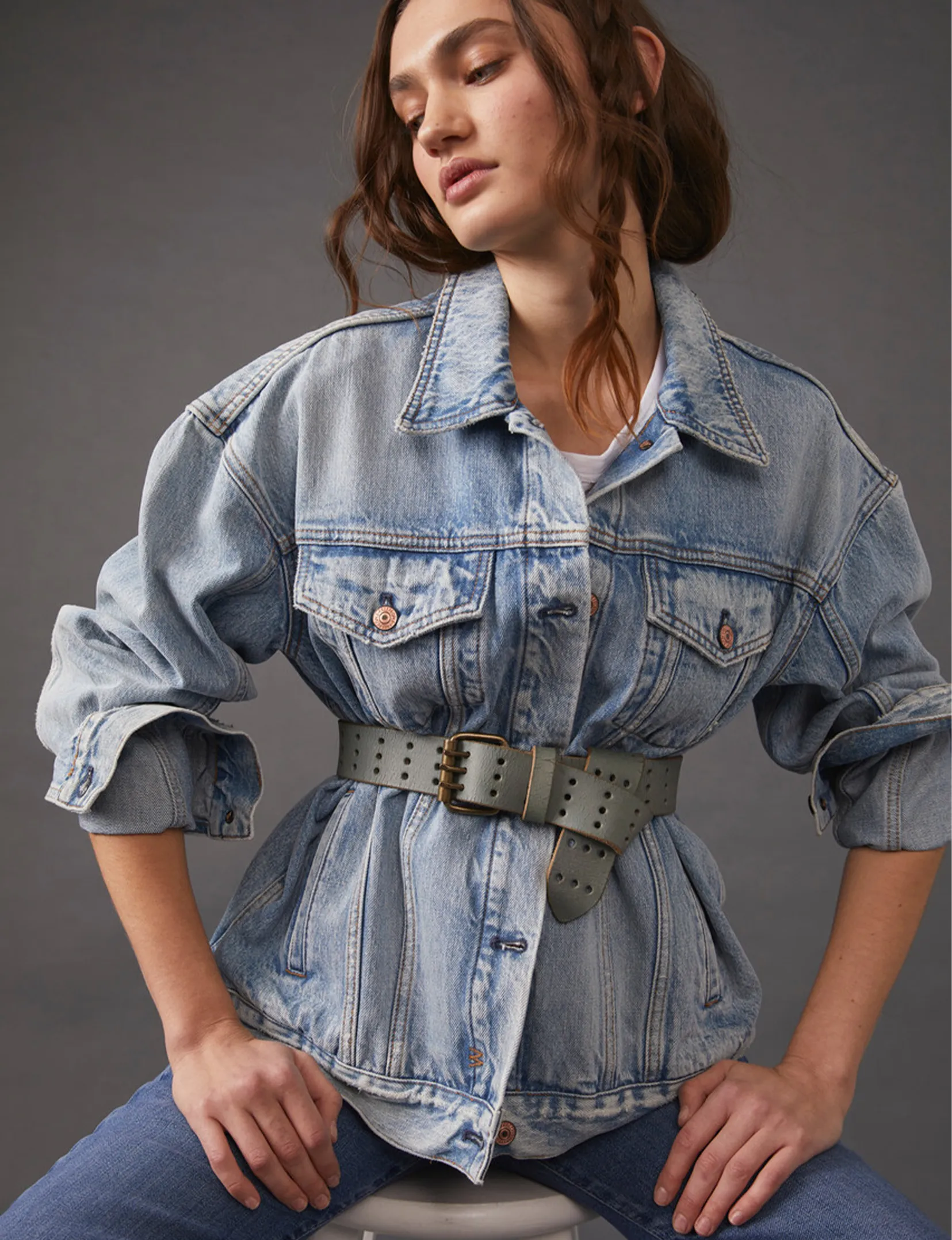 WTF Triple Treat Leather Belt, Pine