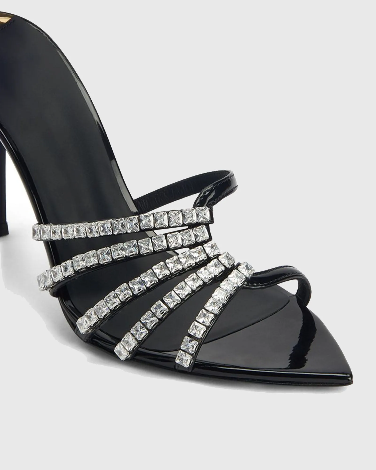 Yantse Rhinestone Slippers In Black
