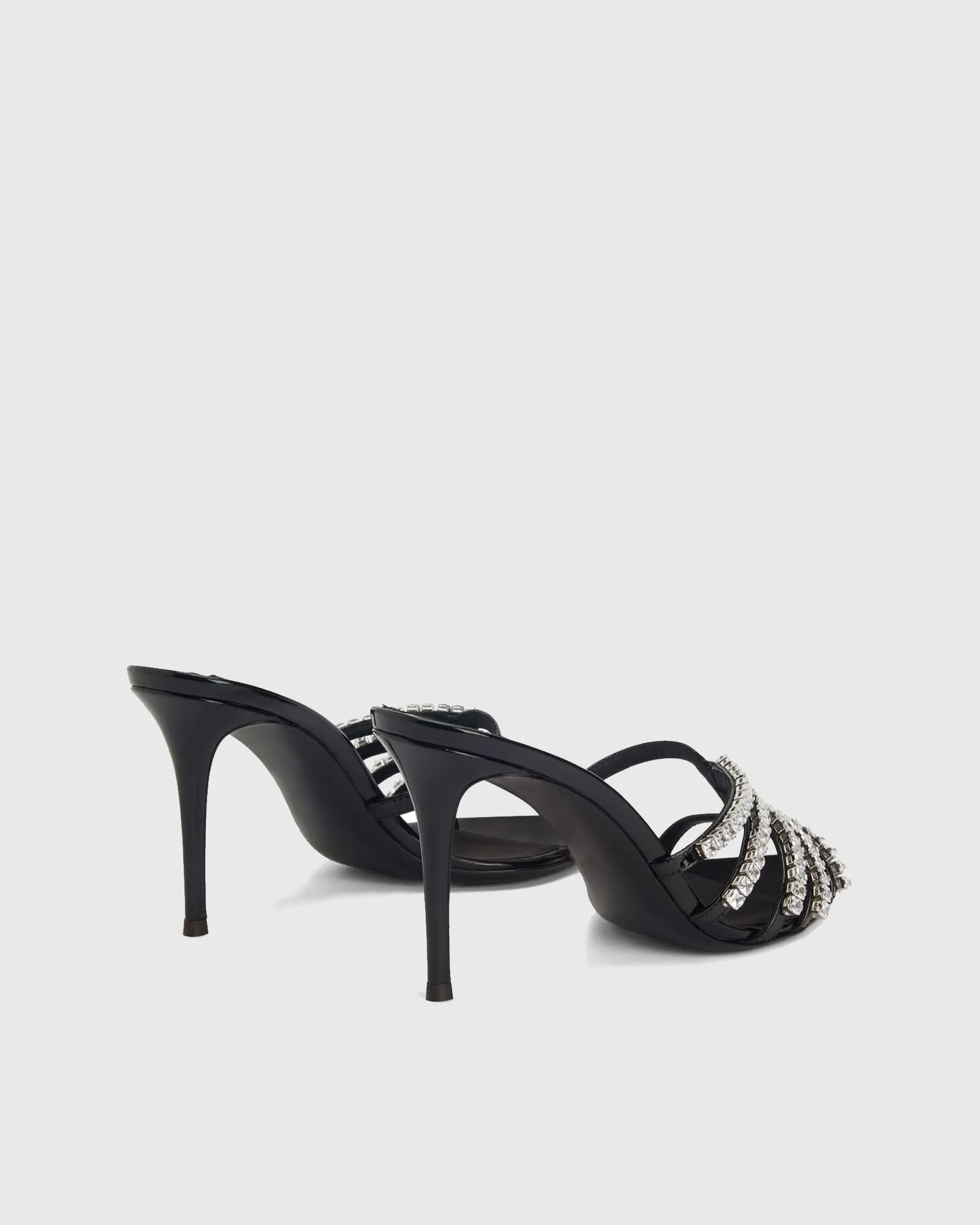 Yantse Rhinestone Slippers In Black