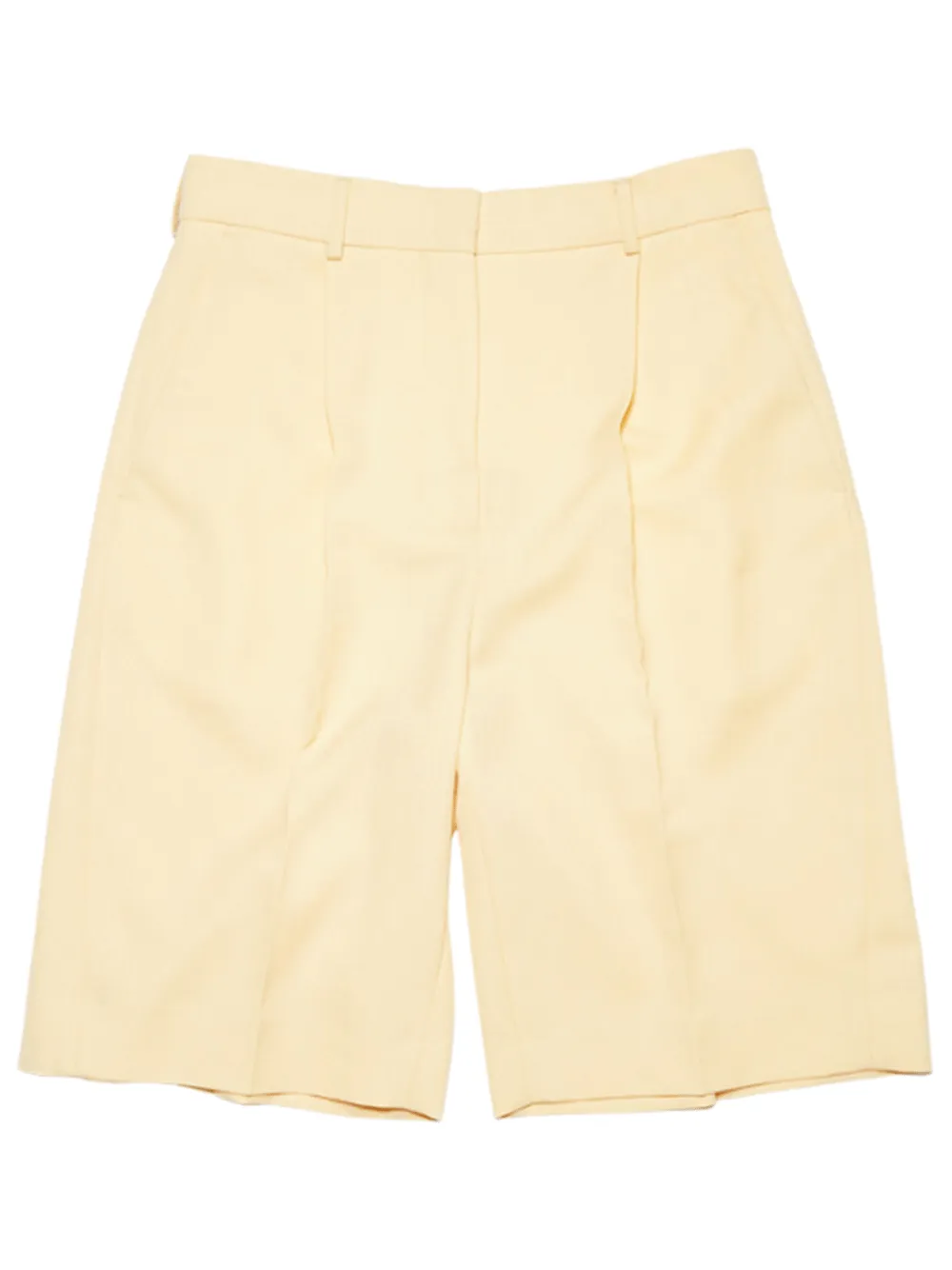 Yellow Shorts With Logo Acne Studios
