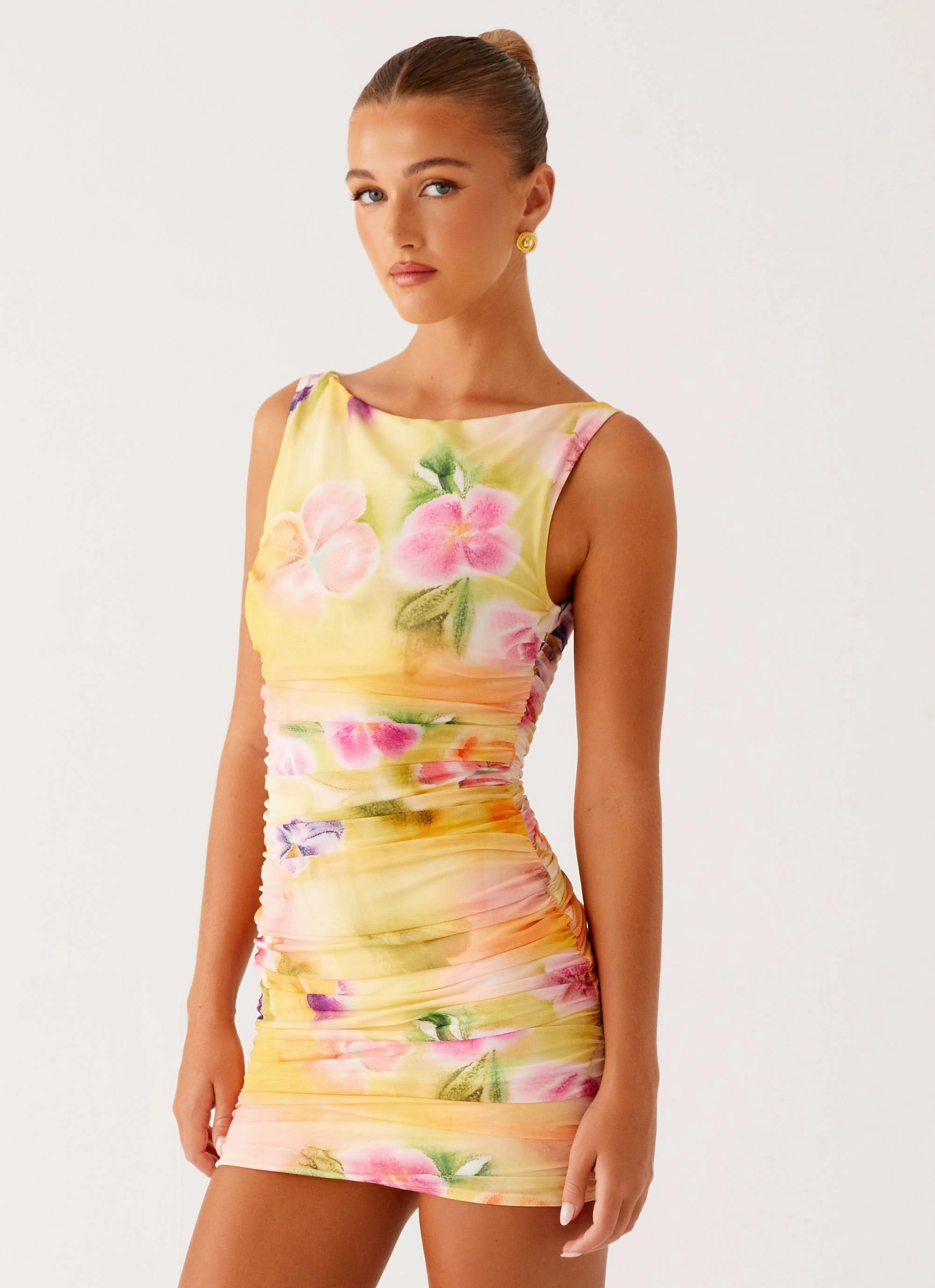 Yennifer Mini Dress - Sunburst Floral