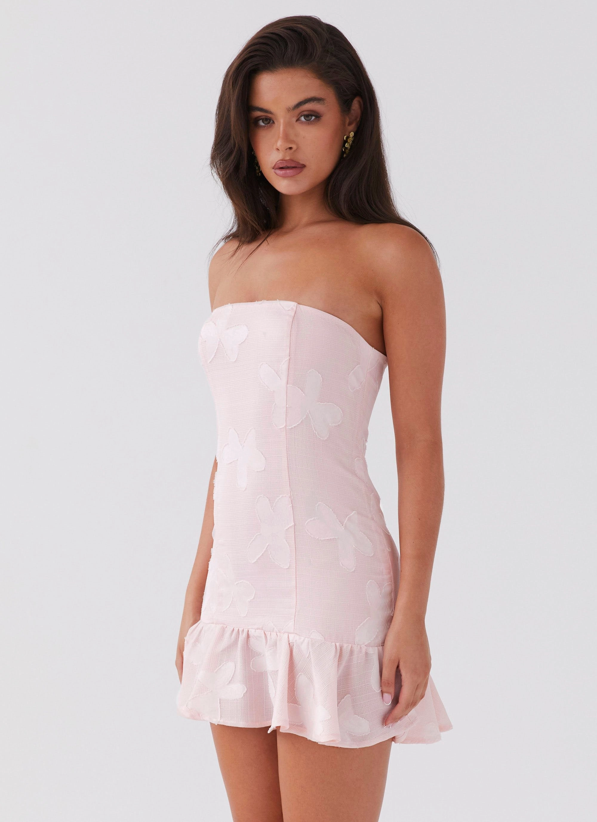 Young Heart Mini Dress - Pink Petal