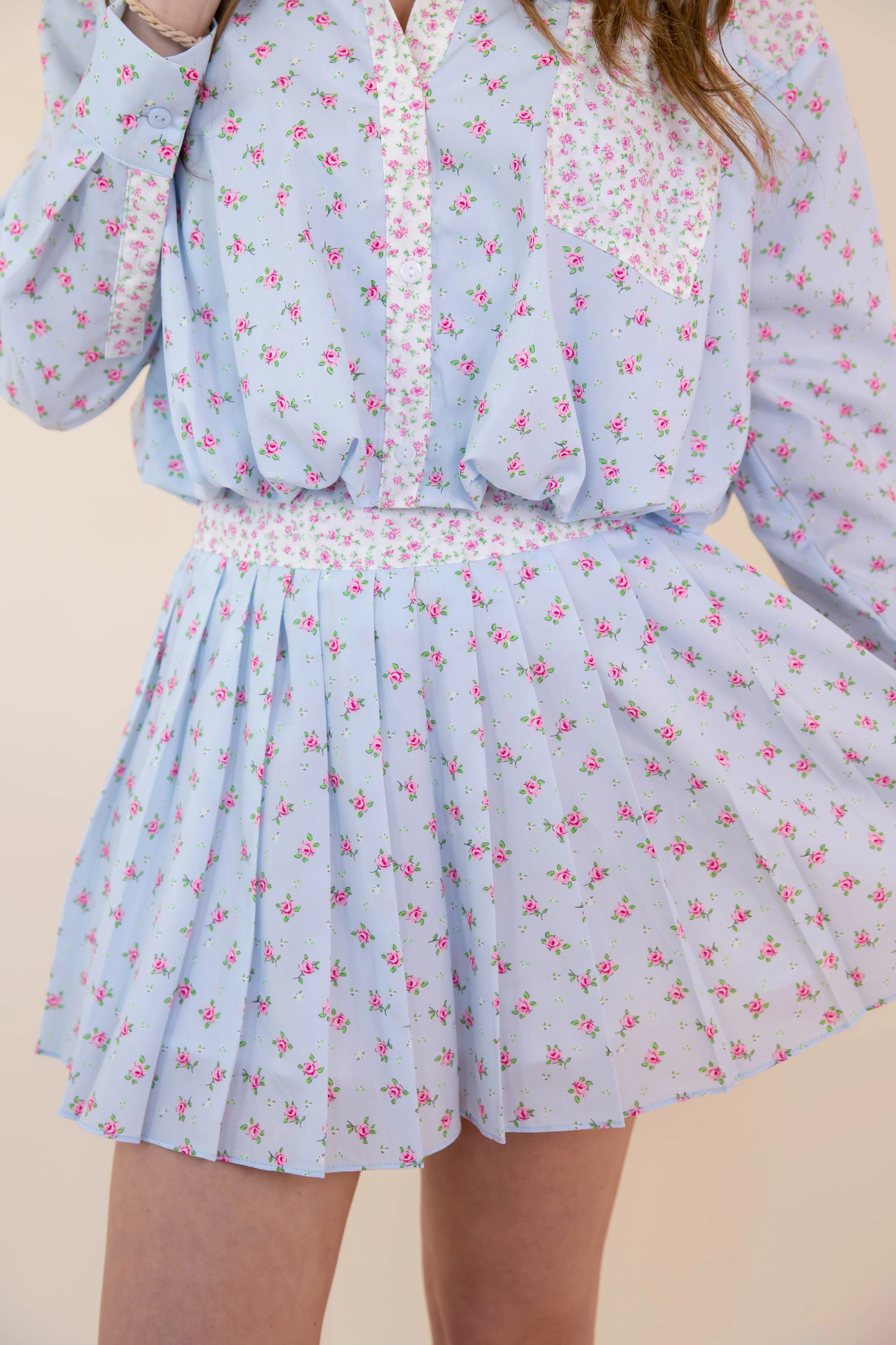 Your Best Days Pleated Mini Skirt