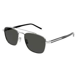 Yve Saint Laurent Men's SL665002 Silver Sunglasses FW24