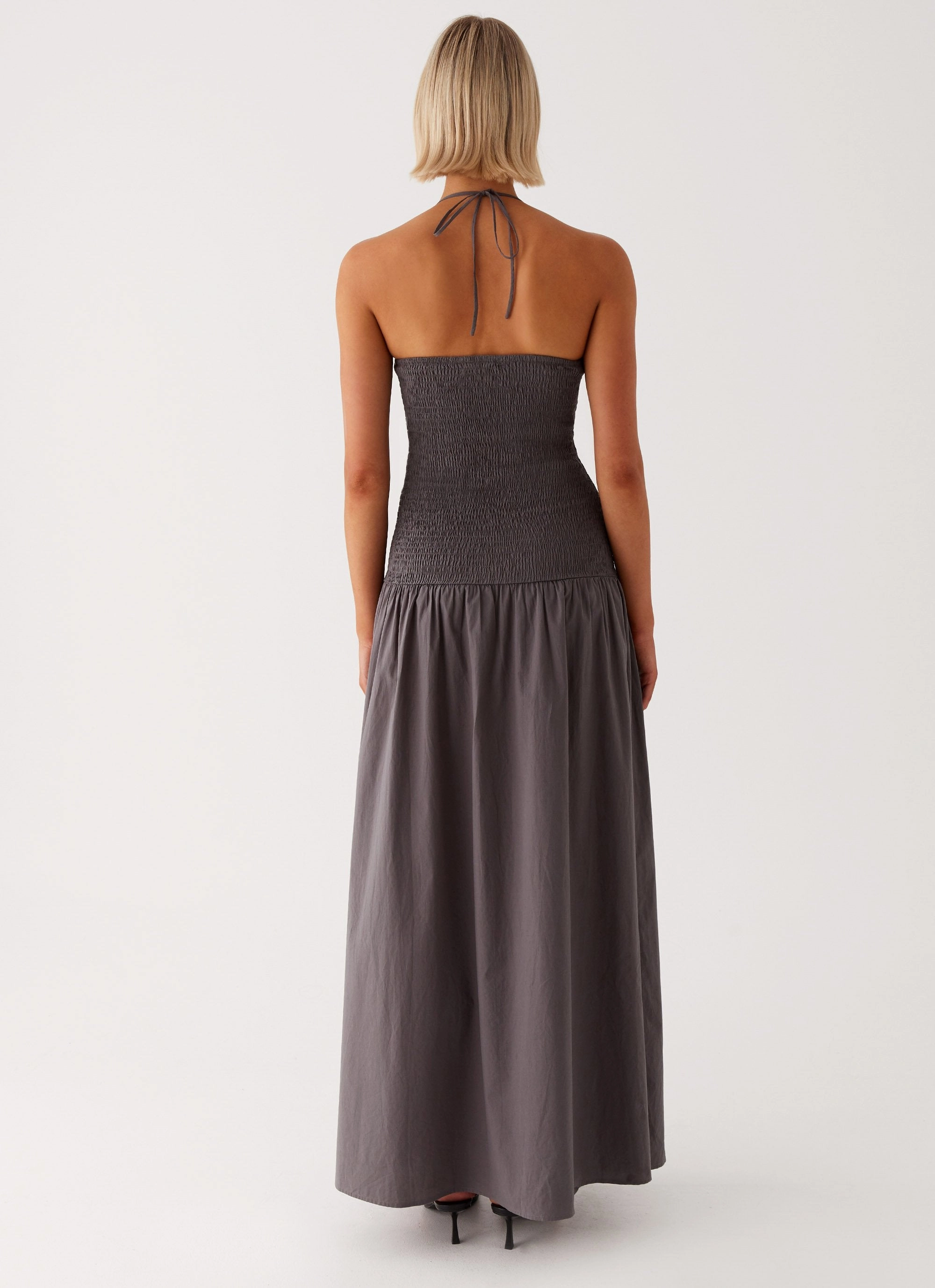 Zahra Maxi Dress - Charcoal