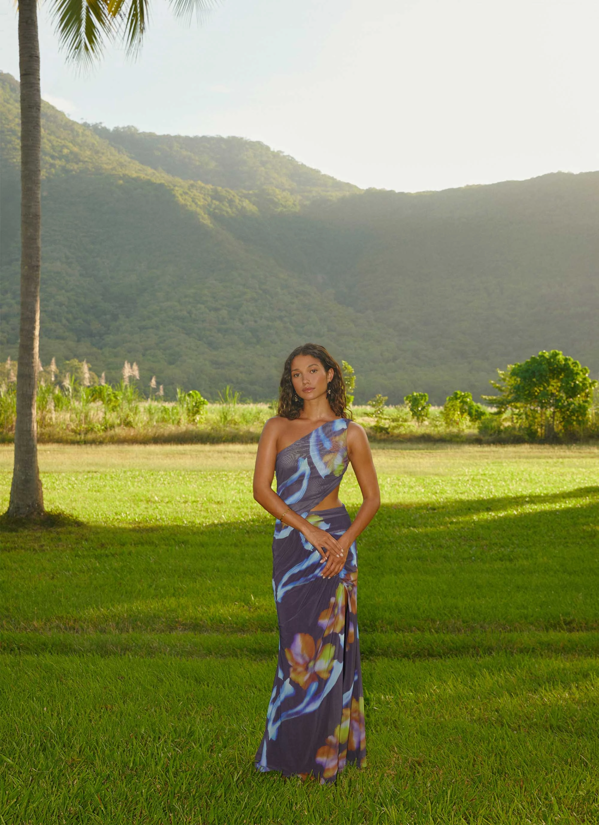 Zanzibar Maxi Dress - Dark Floral