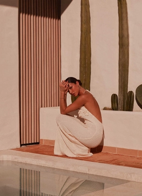 Zara Rose Crochet Maxi Dress - Ivory Zara Rose Crochet Maxi Dress - Ivory