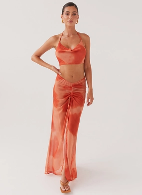 Zenta Cowl Neck Top - Copper Zenta Cowl Neck Top - Copper